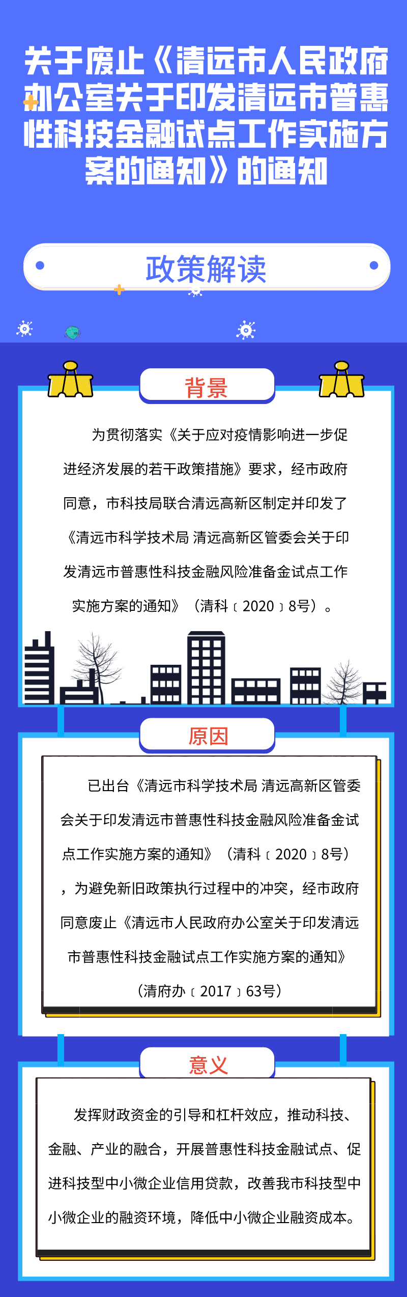 圖解《關(guān)于廢止〈清遠(yuǎn)市人民政府辦公室關(guān)于印發(fā)清遠(yuǎn)市普惠性科技金融試點工作實施方案的通知〉的通知》.png