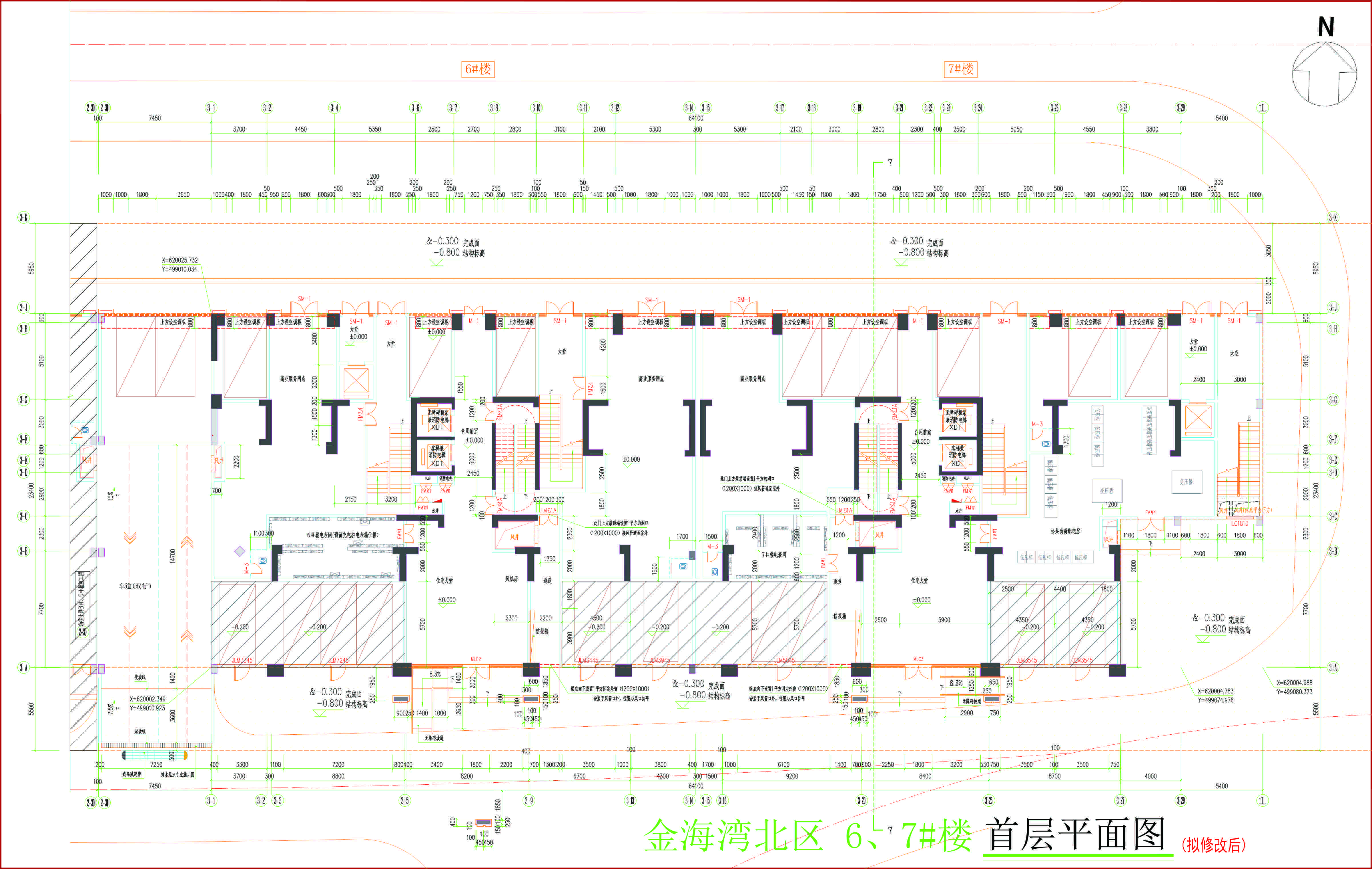 金海灣北區(qū)6、7#樓首層平面圖（擬修改后）.jpg