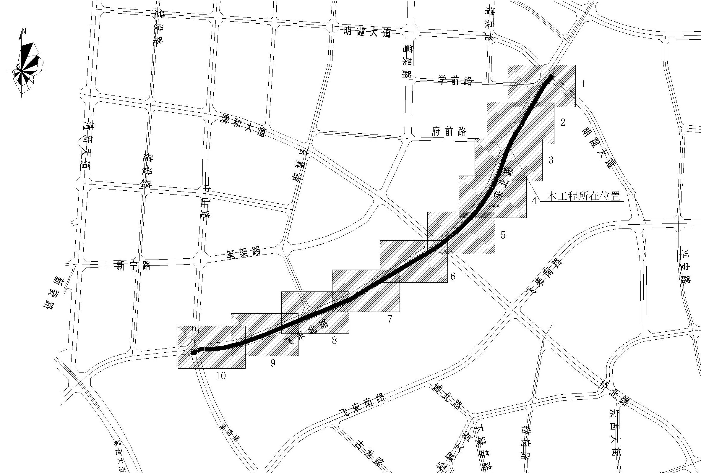 飛來北路（中山南路至明霞大道）管道燃氣復線工程-平面圖一.jpg