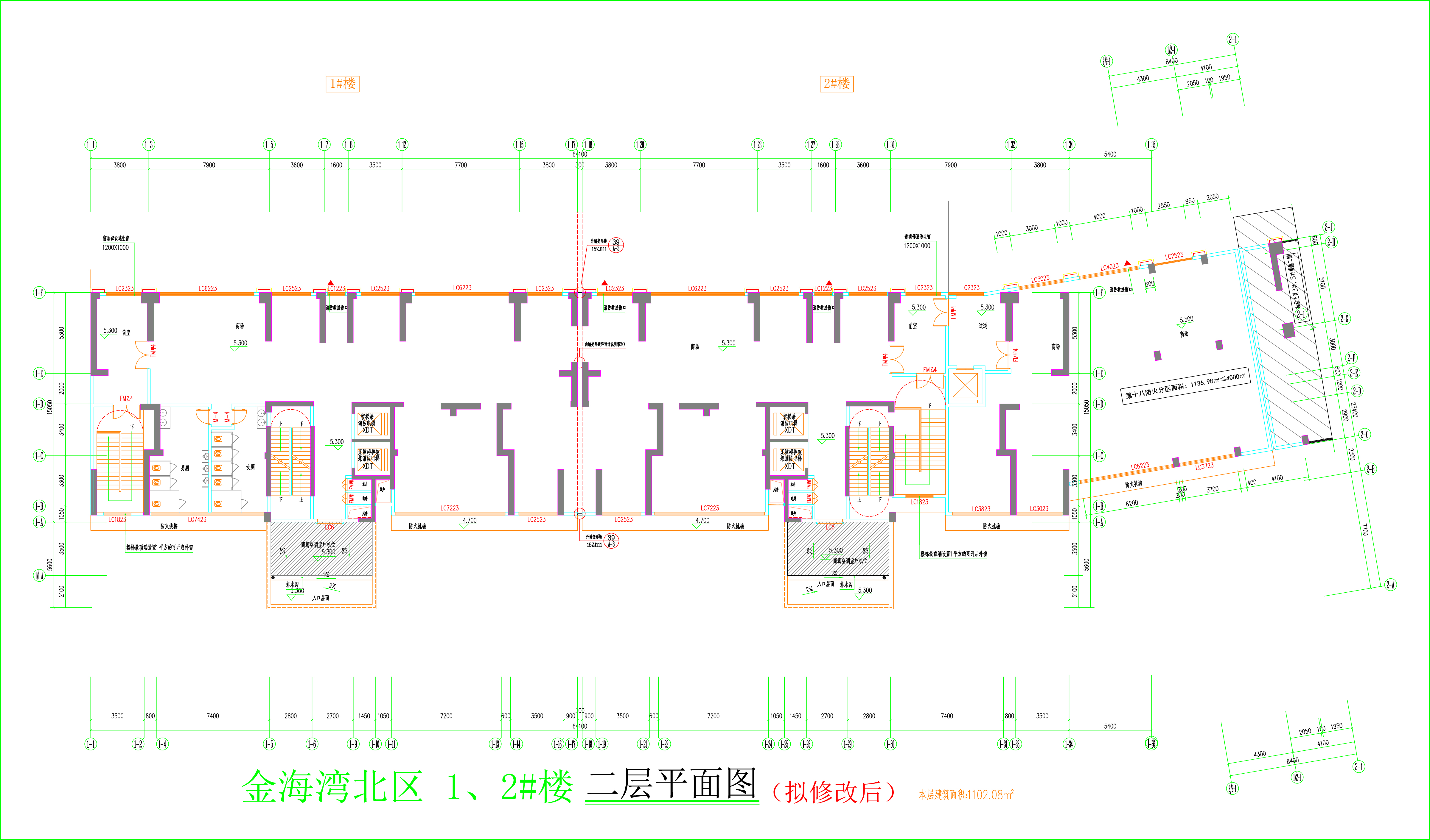 金海灣北區(qū)1、2#樓_二層平面圖（擬修改后）.jpg