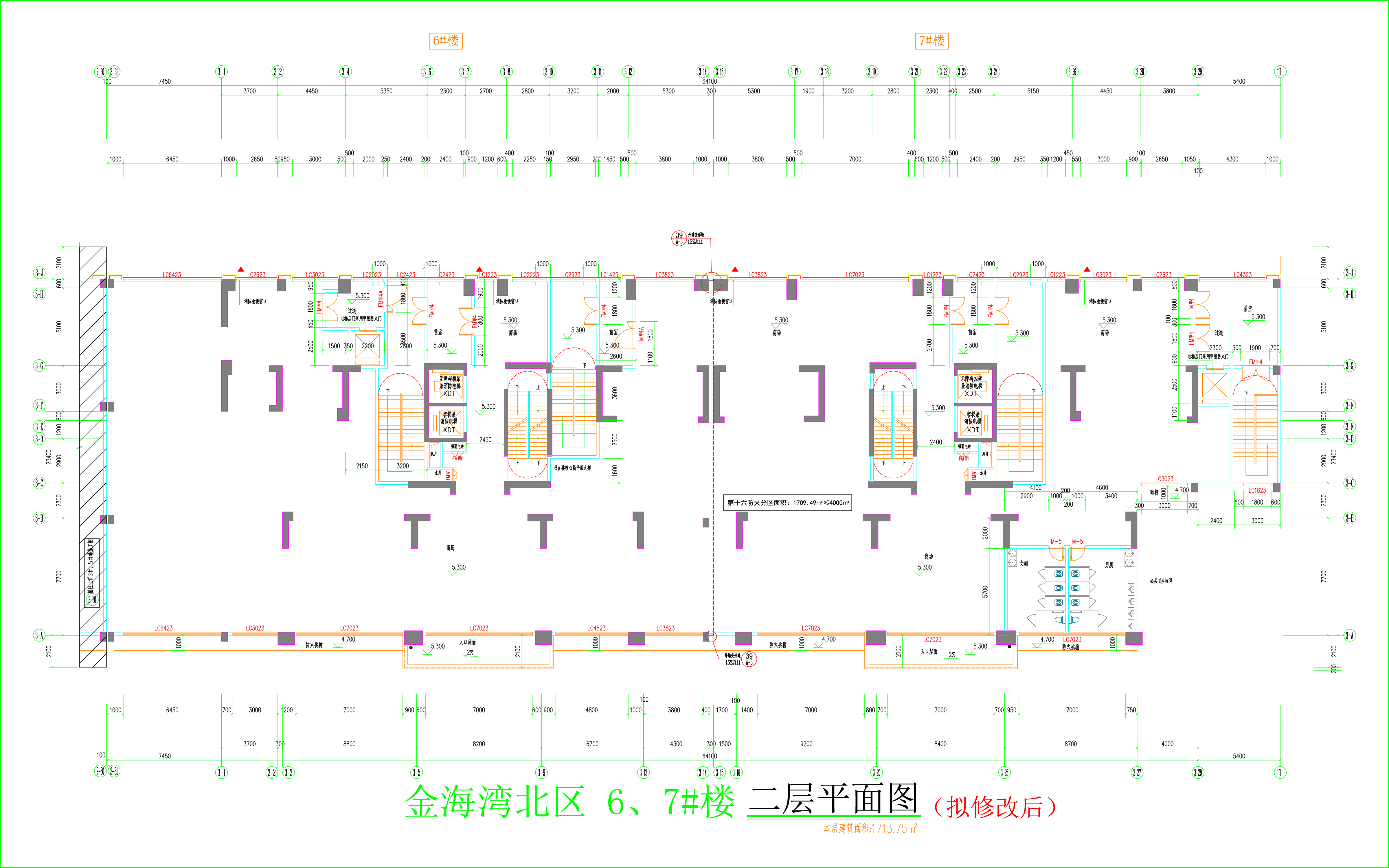 金海灣北區(qū)6、7#樓_二層平面圖（擬修改后）.jpg