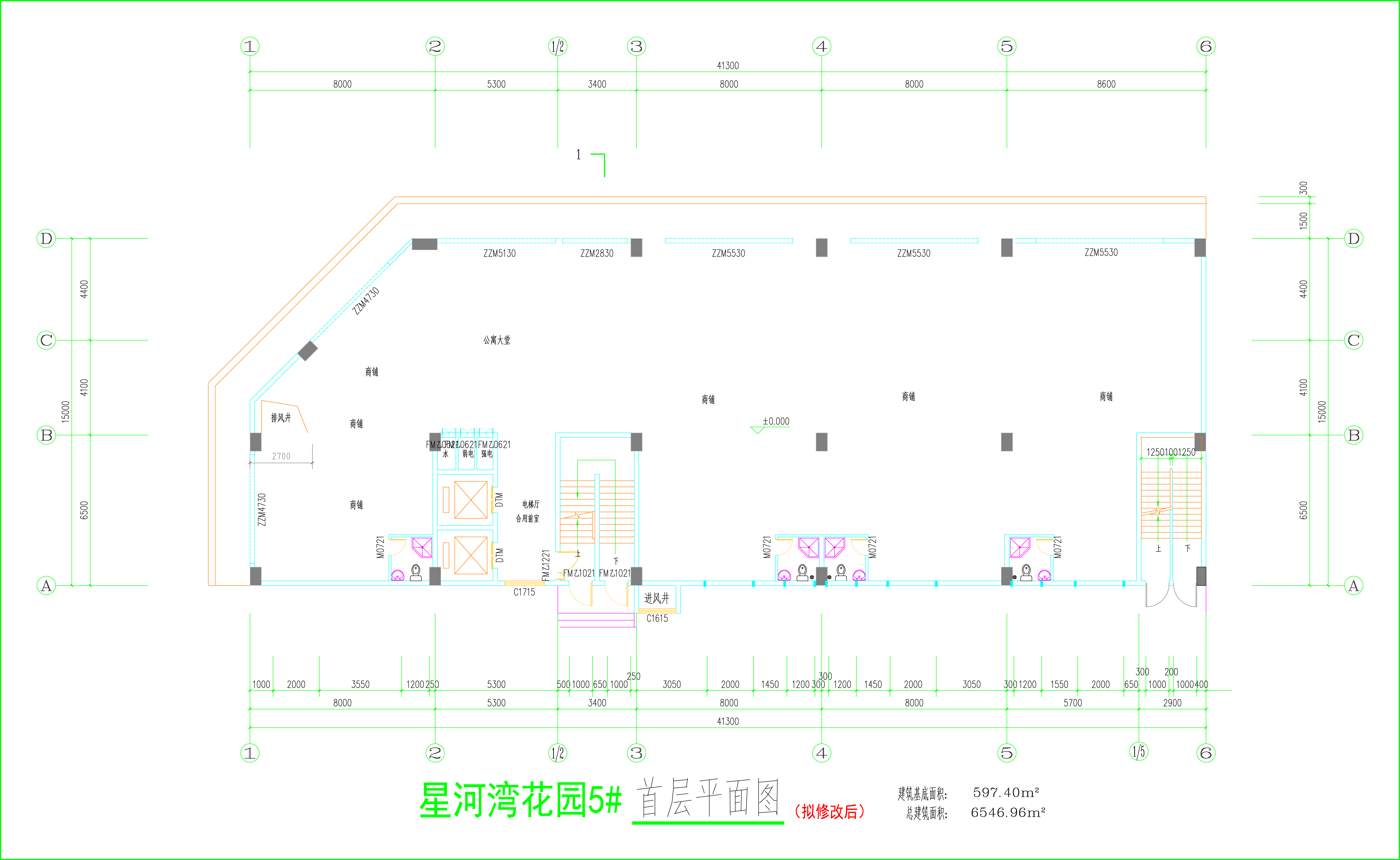 5#樓首層平面圖（擬修改后）.jpg