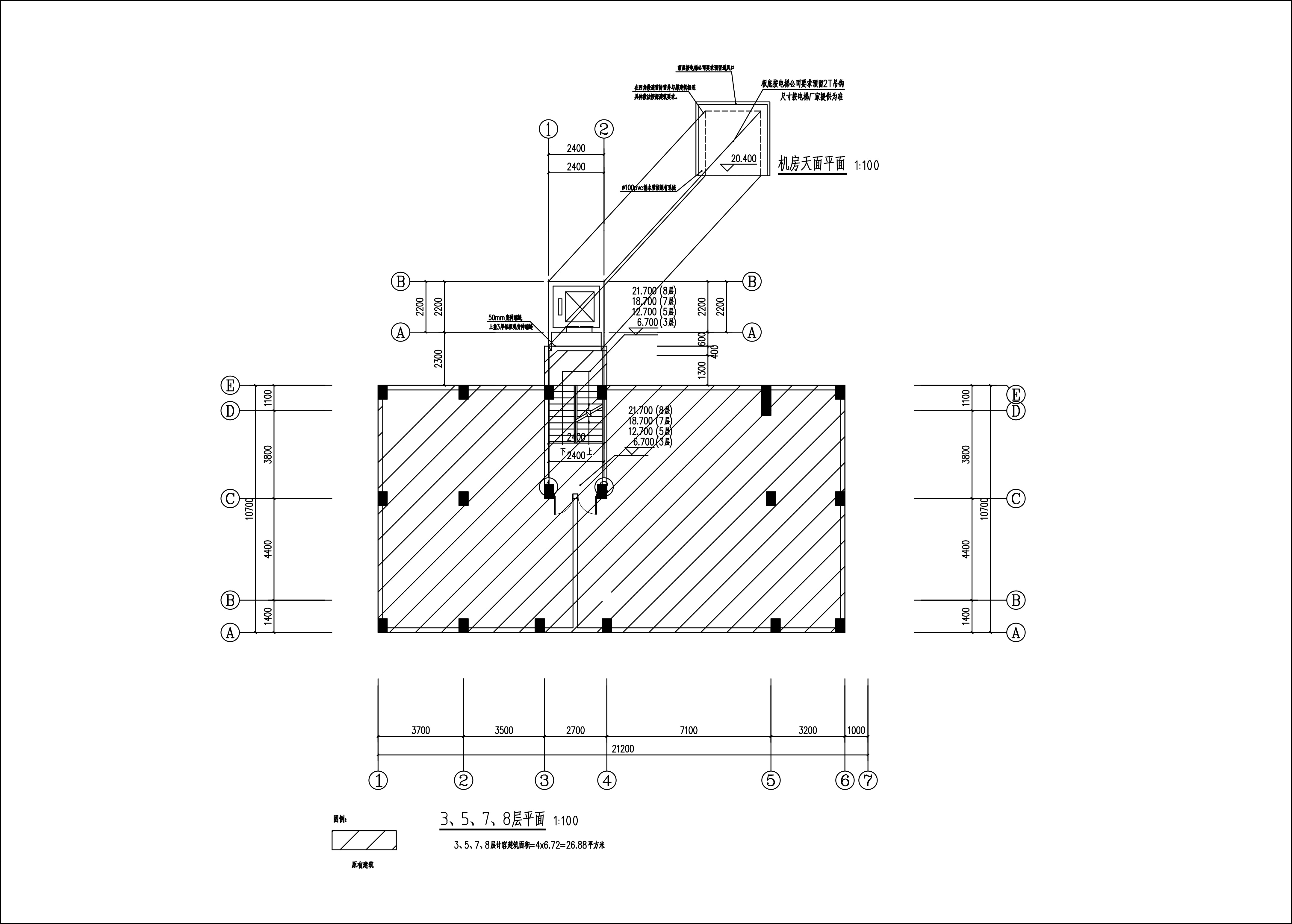 新城清遠(yuǎn)供電局宿舍電梯建筑圖_3、5、7層.jpg