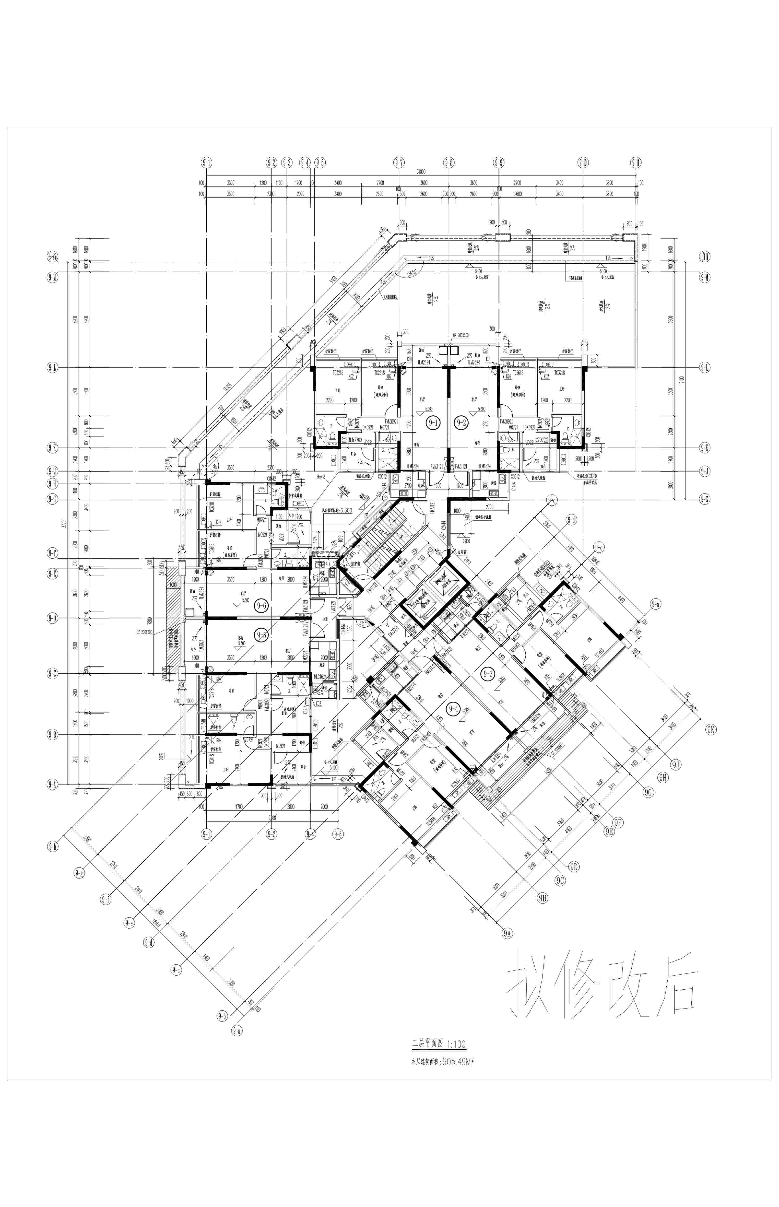 綠湖9#樓擬修改后2層平面_6.jpg