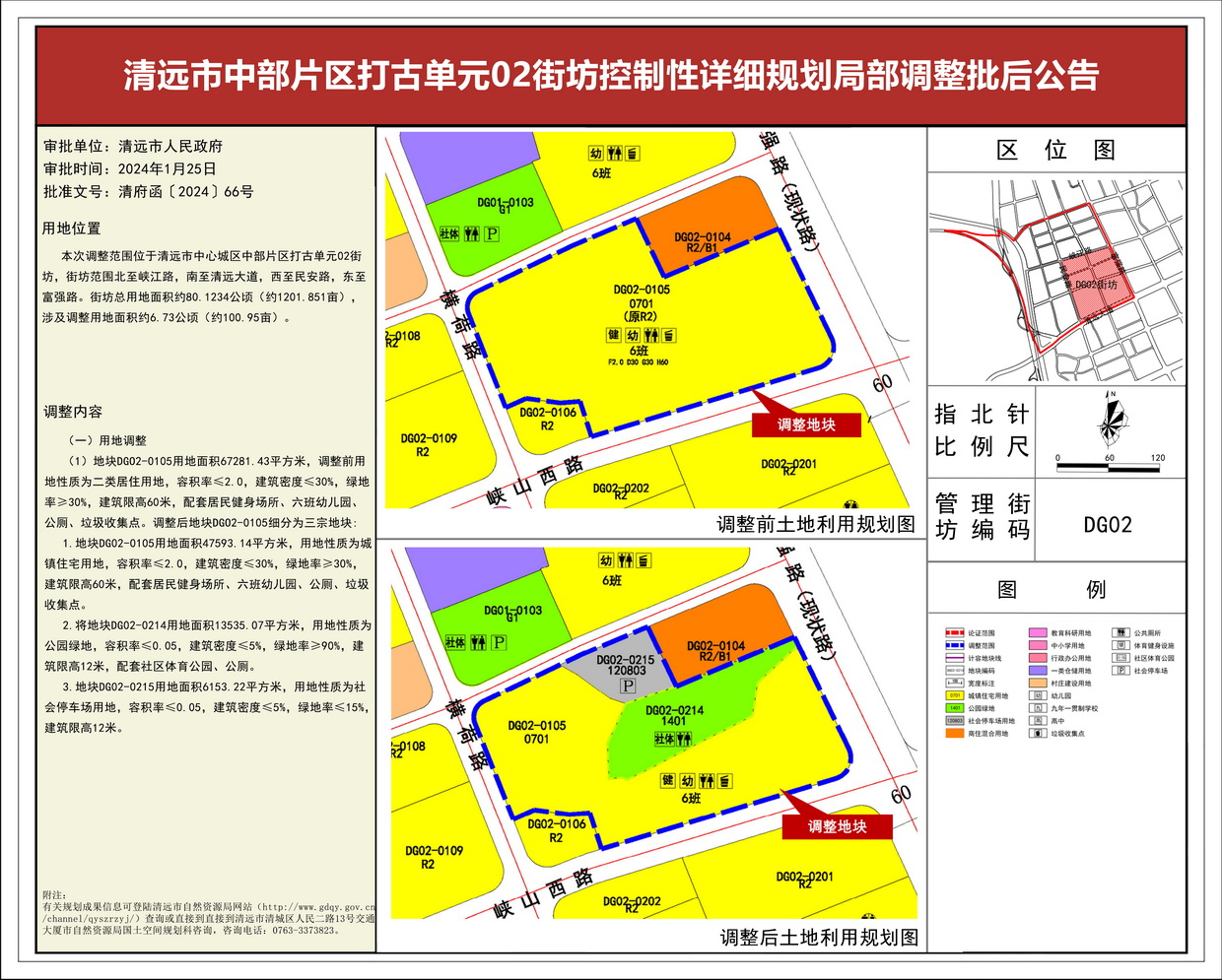 《清遠市中部片區(qū)打古單元02街坊控制性詳細規(guī)劃局部調整》 批后公告--s.jpg